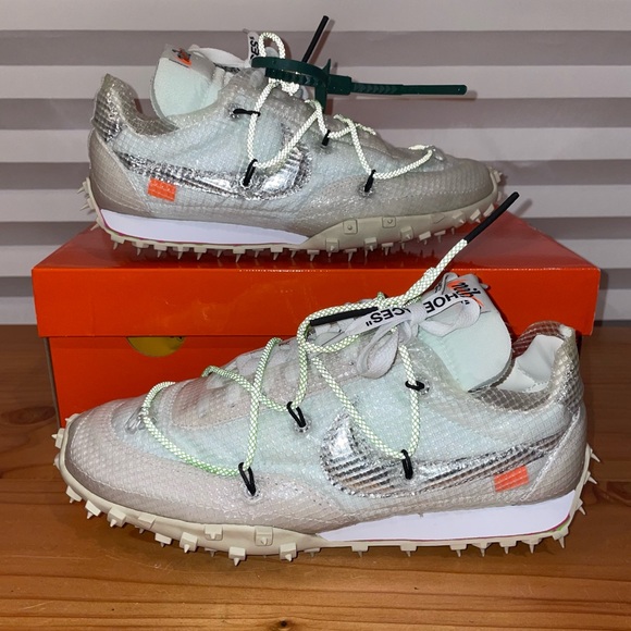 NIKE OFF-WHITE WAFFLE RACER Women’s Size 8/Men’s Size 6.5 CD8180-100 - Picture 4 of 11